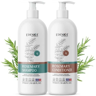 Edenika Rosemary Shampoo & Conditioner Set - Detoxifying, Nourishing Hair Care - Image 1 of 4