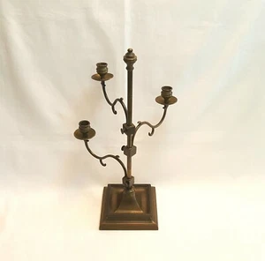 A vintage 19th Century style three arm candelabra with fully adjustable branches - Picture 1 of 12