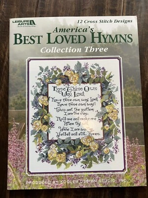 Leisure Arts America's Best Loved Hymns Collection Three 12 Cross Stitch Charts - Image 1 of 4