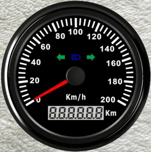 85mm GPS 200KM/H Speedometer with Turning Indicator ODO for Car Truck Marine ATV - Picture 1 of 7