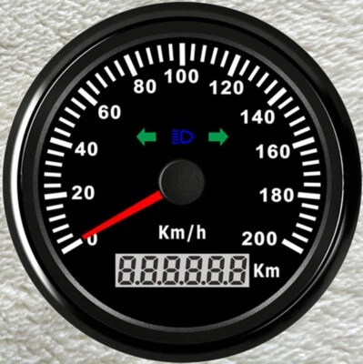 85mm GPS 200KM/H Speedometer with Turning Indicator ODO for Car Truck Marine ATV - Image 1 of 4