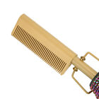 (UK Plug 220V)Electric Hot Comb Hair Straight Dual Use Even Heat Conduction BGS