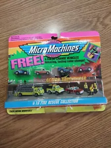 Galoob Micro Machines #16 Fire Rescue, with Bonus (4) Minis. Item #75076 - Picture 1 of 6