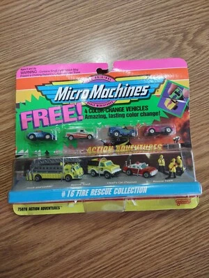 Galoob Micro Machines #16 Fire Rescue, with Bonus (4) Minis. Item #75076 - Image 1 of 4