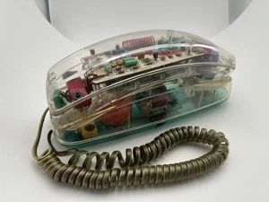 Vintage Clear Transparent 80’s Babysitters Club Light Up Unisonic Phone Turquois - Picture 1 of 6