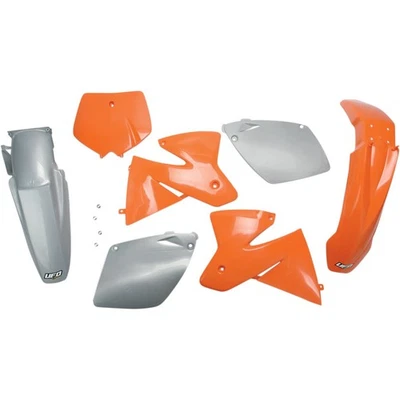 Kit de carrocería de plástico UFO - naranja/blanco - KTM2T/4T - '00 KTKIT500-999 Foto 1 de 3
