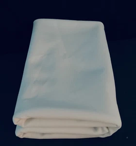 Tessuto misto doppia maglia pesante vintage: 47" x 60" testurizzato bianco - Foto 1 di 3