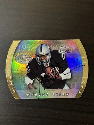 Marcus Allen 2000 Quantum Leaf SIGNATURE /100 All Millenium Team Autograph Auto - Image 1 of 2