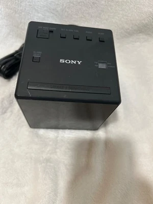 Radio Sony ICF-C1 AM / FM Alarm  Cube Clock Radio - Preowned - Black - Image 1 of 4