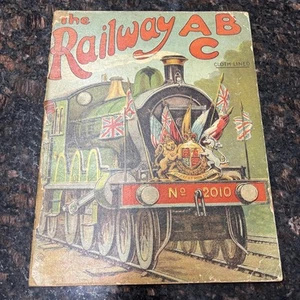 Tante Louisa SPIELZEIT Spielzeugbücher—Das Eisenbahn ABC—Stoff gefüttert—1800er - Bild 1 von 24