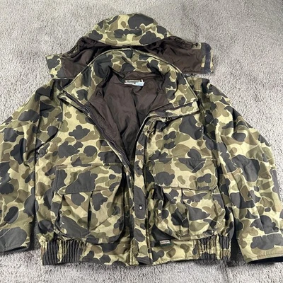 Chaqueta de Colección Remington Para Hombres XL Camuflada Todo Clima Cordura Caza Parka Abrigo Años 90 Foto 1 de 4