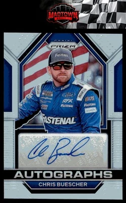 2023 Panini Prizm #A-CBC Chris Buescher Autographs Prizm - Image 1 of 2