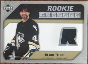 2005-06 Upper Deck Rookie Threads Maxime Talbot RT-MT Pittsburgh Penguins - Picture 1 of 2