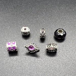 Carino Assortimento di Perline Charm per Bracciale Charm (6 Perline) - Foto 1 di 3