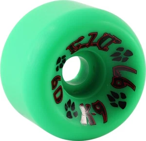 DOGTOWN "K9" Skateboard Wheels 60mm 97a GREEN 1980s Reissues Conical Pool - Picture 1 of 2