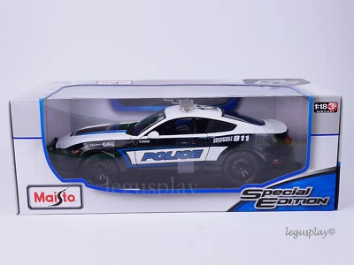 Maisto 46629 Diecast Scala 1/18 2015 Ford Mustang GT POLICE "Edizione Speciale" - Immagine 1 di 3