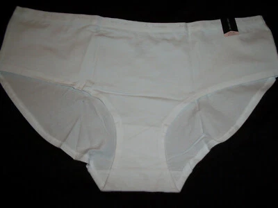 AMBRIELLE LADIES BOYSHORT BRIEF  PANTY SIZE 9  2X -LARGE WHITE COLOR STYLE #0497 - Image 1 of 3