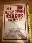 Vintage Claytons Combined Circus Poster Unused