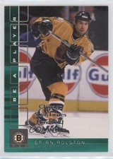 2001 ITG Be A Player Memorabilia Emerald Chicago Sun-Times Nov /10 Brian Rolston