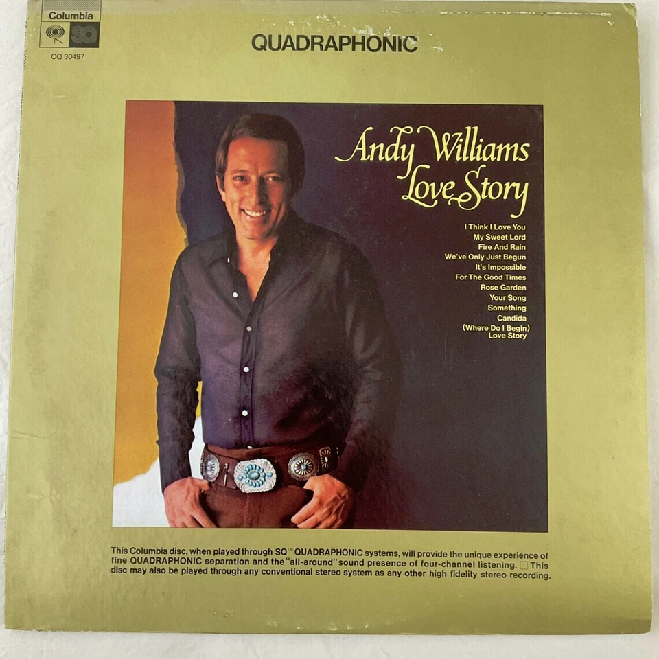 Andy Williams - Love Story - Quadraphonic LP - Image 1 of 1
