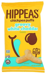 Chickpea Puffs, Vegan White Cheddar, 4 Ounce (Pack of 1), 4g Protein, 3g Fiber, - Picture 1 of 12
