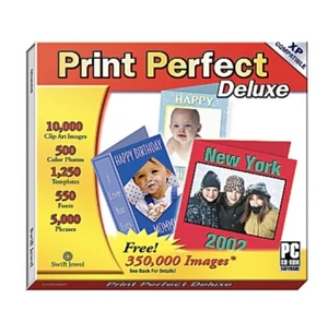 Cosmi Print Perfect Deluxe DVD Rom For Windows XP & More Swift Jewel Brand New - Picture 1 of 2
