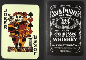 1 x Joker Spielkarte Jack Daniels Old Time Tennesse Whiskey Old No7 Brand AE90 - Bild 1 von 3