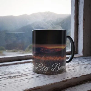 ¡Cambio de color! Taza de café de cerámica Big Bend National Park ThermoH Morphin - Imagen 1 de 9