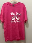 Adult Tee Shirt Short Sleeve No One Likes A Salty Beach In Bright Pink Size XLg