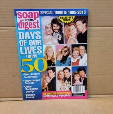 Soap Opera Digest DAYS OF OUR LIVES Turns 50 Anniversary Magazine OOP 2016 - Image 1 of 4