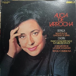 Alicia de Larrocha - De Falla Chopin IMPORT FIRST PRESS NM LONDON VINYL Piano - Picture 1 of 2