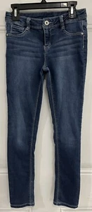 Members Mark knit Blue Denim Jeans Girls Skinny Stretch Mid Rise 10/12 - Picture 1 of 2