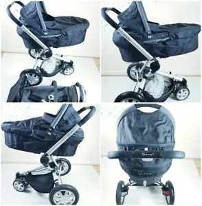 LOVELY QUINNY BUZZ 4 BLACK PRAM  TRAVEL SYSTEM 2 IN 1 Excellent Condition  - Picture 1 of 12