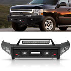Fits 2007-13 Chevy Silverado 1500 Offroad Front Bumper w/Winch Plate LED Lights