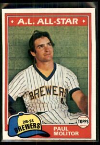 1981 Topps Paul Molitor Milwaukee Brewers #300