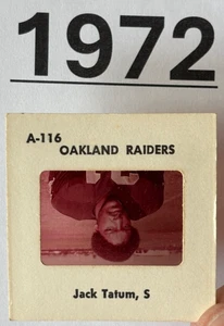 JACK TATUM 1972 NFL TV/MEDIA SLIDE OAKLAND RAIDERS PRE ROOKIE - Bild 1 von 4