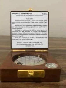 Sphärisch Densiometer Konvex Krone Scientific Sammler Forstwirtschaft Essential - Zdjęcie 1 z 7