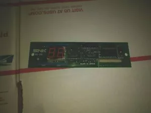 neo geo arcade panel de control temporizador/crédito pcb #105 - Imagen 1 de 1