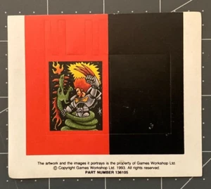 Vintage Warhammer 40K Space WOLVES Marine Banner Sticker part #136105 OOP I24 - Picture 1 of 1