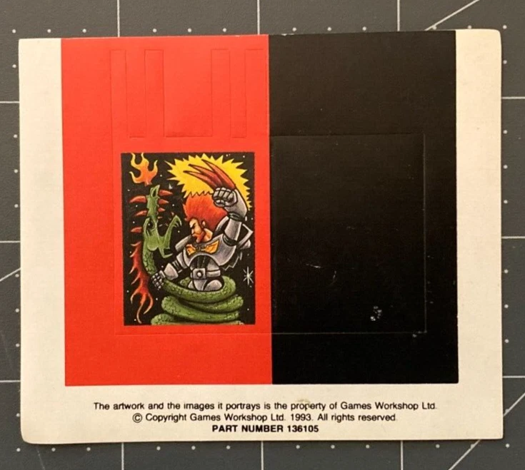 Vintage Warhammer 40K Space WOLVES Marine Banner Sticker part #136105 OOP I24 - Image 1 of 1