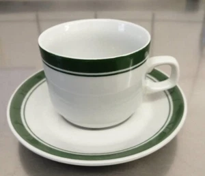 1 Stück DDR Mitropa Kaffeetasse,Untertassen Rationell grün,HO,Reichsbahn,Konsum - Bild 1 von 2