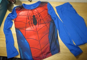 Spider-Man Pajamas Boys Size M Climate Right Marvel PJs Set Sleep Wear Spiderman - Picture 1 of 4