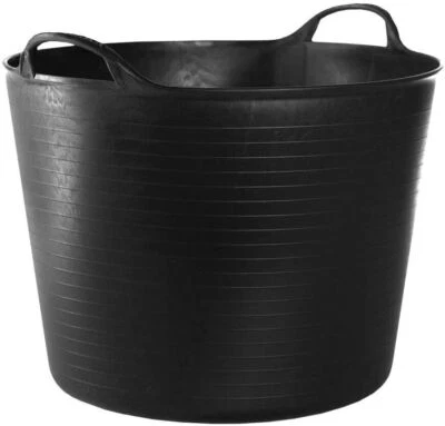 ADGO RED HOG Flexi Behälter für Haus, Garten, Gebäude, Superstark,Schwarz (42 L)