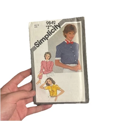 Shirt & Bowtie Size 10 S9842 Uncut Sewing Pattern - Image 1 of 2