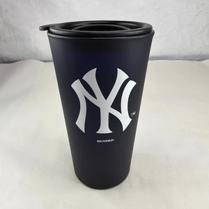 Vaso de viaje negro mate New York Yankees con tapa Boelter MLB con licencia - Imagen 1 de 11