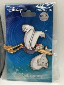 Disney PALM Dumbo Mensajero Cigüeña Entrega Bebé LE 500 Pin - Imagen 1 de 3