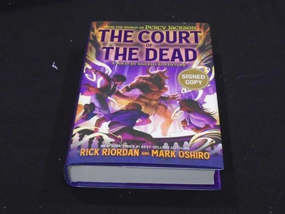Signed Rick Riordan & Mark Oshiro The Court Of The Dead US First Niko Di Angelo - Image 1 of 4