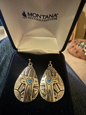 PENDIENTES LÁGRIMA ÓPALO CRUZ FLORECIENTE DE MONTANA SILVERSMITHS ER4900 Foto 1 de 2