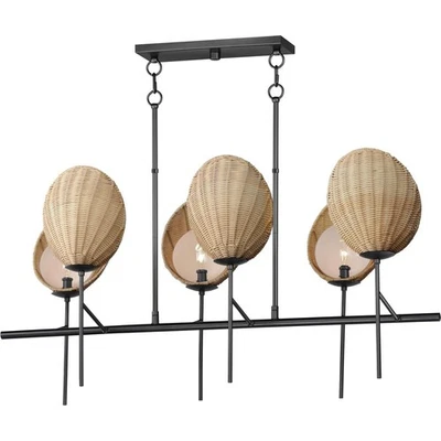 Maxim Lighting 12607NABK Maldives Chandelier Black - Image 1 of 4