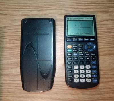 Texas Instruments TI-83 Plus Graphing Calculator with Cover Tested - Image 1 of 4